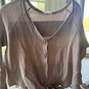 Sienna Sky Tan Knit Sweater